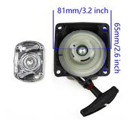 Nero Avviamento A Strappo Con Piastra A Sgancio Per Taglierina Motore 47cc/ 49cc