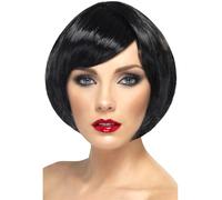 Nero Babe Parrucca Donna Costume Glamour Caschetto Festa Addio Al Nubilato Bob