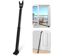 Nero Barra di Sicurezza per Porta d'Entrata - 1 Pack Sbarra Antiscasso, Blocco Porte