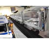 Nero Barra Tettuccio Incasso LED + Rettangolare Punti Per volvo FE 2006-2013