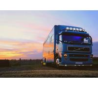 Nero Barra Tettuccio + LED Consigliato Punti Per volvo Fm Serie 2 3 Low Standard