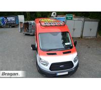 Nero Barra Tettuccio + LED Jumbo Punti Per ford transit MK8 2014 - 2021 Medio