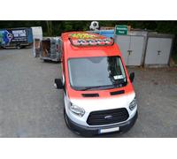 Nero Barra Tettuccio + LED Jumbo Punti Per ford transit MK9 2021 + Medio Alto