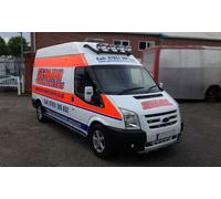 Nero Barra Tettuccio + Pinze + Punti + LED Per Ford Transit Mk9 2021 + Furgone