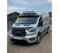 Nero Barra Tettuccio + Punti + LED Per ford transit MK9 2021 + Medio Alto