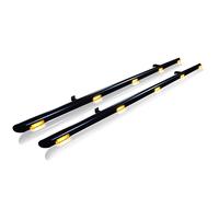 Nero Barre Laterali + Ambra LED Per ford transit tourneo custom Swb 2018 - 2023