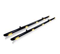 Nero Barre Laterali + Ambra LED Per peugeot partner tepee 2008 - 2016 Inox