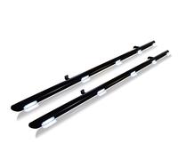 Nero Barre Laterali + Bianco LED Per citroen berlingo 2016 - 2019 Furgone Inox