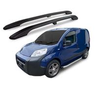Nero Barre Portapacchi Tetto IN Alluminio Laterali Per Peugeot bipper (2008