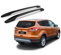 Nero Barre Portapacchi Tetto IN Alluminio Laterali Set Per Ford kuga (2013-19)
