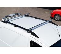 Nero Barre Tettuccio + Argento Portapacchi + Carico Blocca Per Fiat Doblo Lwb