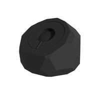 (Nero) Base in silicone per ricarica wireless 2 in 1 a forma di diamante