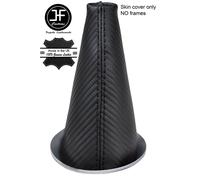 Nero Berretto Carbonio Vinile Manuale Ghetta Della Marcia Di BMW Mini Cooper R55