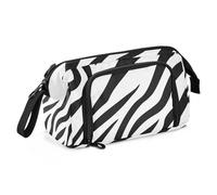 Nero Bianco Animale Stripe Matita Pouch Borsa Grande Capacità con Scomparto Multifunzionale per Adolescenti High School