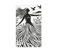 Nero Bianco Astratto Signora Minimalista Singolo Toggle Blank Wall Plate Copertura Interruttore Della Luce Decorativo 1 Gang per Cucina Camera Bagno Dimensioni 11.4x7cm