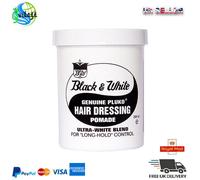 Nero & Bianco Capelli Cera Originale Pluko Parrucchiere Brillantina 200ml Nuovo
