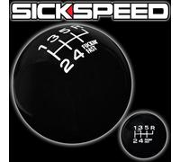 Nero/Bianco Fing Veloce Cambio Pomello Per 6 Velocità Corto Throw 16X1.5 K22