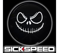 Nero/Bianco il Male Jack Smiley Cambio Pomello Manuale Corto Coperta Selector