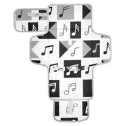 Nero Bianco Musica Segni Riutilizzabile Fasciatoio Fasciatoio con Tasca in Tessuto Pannolino Bambino Fasciatoio Pad Leggero e Pieghevole Cambiadores de pa?ales para Bebes
