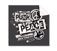 Nero Bianco pace simbolo punk New York City anti-war design illustrazione modello occhiali panno di pulizia del pulitore dello schermo 5PCS