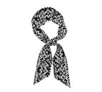 Nero Bianco Palla Da Calcio Testa Sciarpa Per Le Donne Sciarpe Dei Capelli Accessori Leggero Moda Wrap Collo Seta Foulard