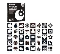 Nero Bianco Stimolazione Visiva Bambino Stimolazione Visiva Carta Bianca Nato Alto Contrasto Baby Book