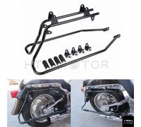 Nero Bisaccia Supporto Conversione Kit Per Harley Patrimonio Softail 84-13