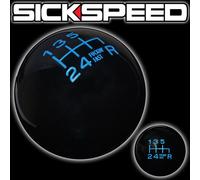 Nero/Blu Fing Veloce Cambio Pomello Per 6 Velocità Corto Decorativo Comando Del