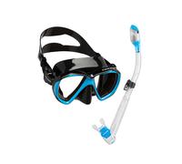 (Nero Blu) Maschera subacquea Cressi Ranger, set per nuoto e snorkeling, boccaglio a secco, facciale