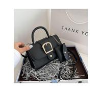 (nero)Borsa a mano alla moda, piccole borse e portamonete, borsa a tracolla da donna, casual, con patta,