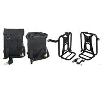 Nero Borsa Laterale Coppia Con Supporto Per Royal Enfield Super Meteora 650
