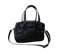 (nero) Borsa portatile per lavoro e viaggio, tracolla alla moda, leggera, per borsa a mano