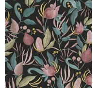 Nero Botanico Parati Still Bloom Design Con Motivo IN Vinile AS Creation 79062-2