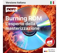 Nero Burning ROM 2026 | L’Originale Software di Masterizzazione | Masterizza, Copia, Rippa e Proteggi CD DVD Blu-ray | Licenza a Vita 1 PC | Windows 11/10/8/7