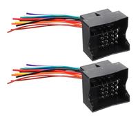 Nero Cablaggio Autoradio ABS Connettore Femmina 2 Pezzi per Auto | Collegamento Plug And Play, senza Taglio dei Fili, per Impianto Audio e Upgrade Aftermarket