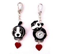 Nero Cane Fob Pocket Orologio Per Dottori Infermiere Paramedici Chef