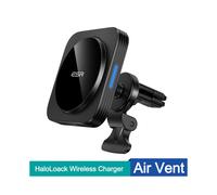 (Nero) Caricabatterie magnetico da auto ESR per iPhone 14, 13 e 12 Pro Max con ventola di raffreddamento