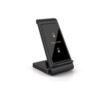 (Nero) Caricabatterie wireless doppio sedile 2 in 1 da 30 W per Samsung S22, S21 e S20, supporto di