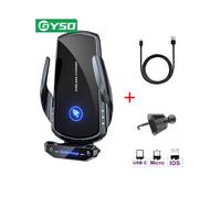 (Nero) Caricabatterie wireless per auto da 20 W per iPhone 12 13 14 Pro Max Xiaomi Mi 13 12 11 Samsung