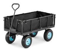 Nero Carrello pieghevole da giardinaggio - 4 ruote - 550 kg | hillvert