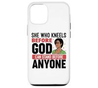 Nero Christian Melanin Donna Ministro Sista Strong Queens Custodia per iPhone 12/12 Pro