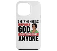 Nero Christian Melanin Donna Ministro Sista Strong Queens Custodia per iPhone 13 Pro