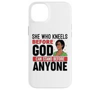 Nero Christian Melanin Donna Ministro Sista Strong Queens Custodia per iPhone 14 Plus