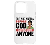 Nero Christian Melanin Donna Ministro Sista Strong Queens Custodia per iPhone 15 Pro Max