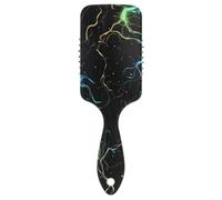 Nero Colorato Fulmine amichevole capelli ricci districante Progettato testa massaggiatore cuoio capelluto per capelli lisci con manico ergonomico cepillo para peinar