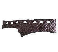 Nero Colore Rosso Eco Pelle Pannello Cruscotto Opaco Cover per Scania L Trucks