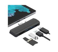 (nero) compatibile Microsoft Surface Pro 6 Pro 5 Pro 4 Dock Hub Docking station USB 5 in 1 con compatibilità