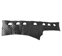 Nero Con Bianco Eco Pelle Pannello Cruscotto Opaco Cover per Scania L Trucks LHD