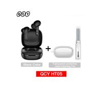 (Nero con custodia e penna) QCY HT05 ANC Cuffie wireless con cancellazione del rumore da 40 dB Cuffie