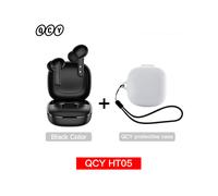 (Nero con custodia04) QCY HT05 ANC Cuffie wireless con cancellazione del rumore da 40 dB, Bluetooth